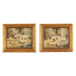 H. DOGGMAN. A PAIR OF 19TH CENTURY OILS ON WOOD PANELS.