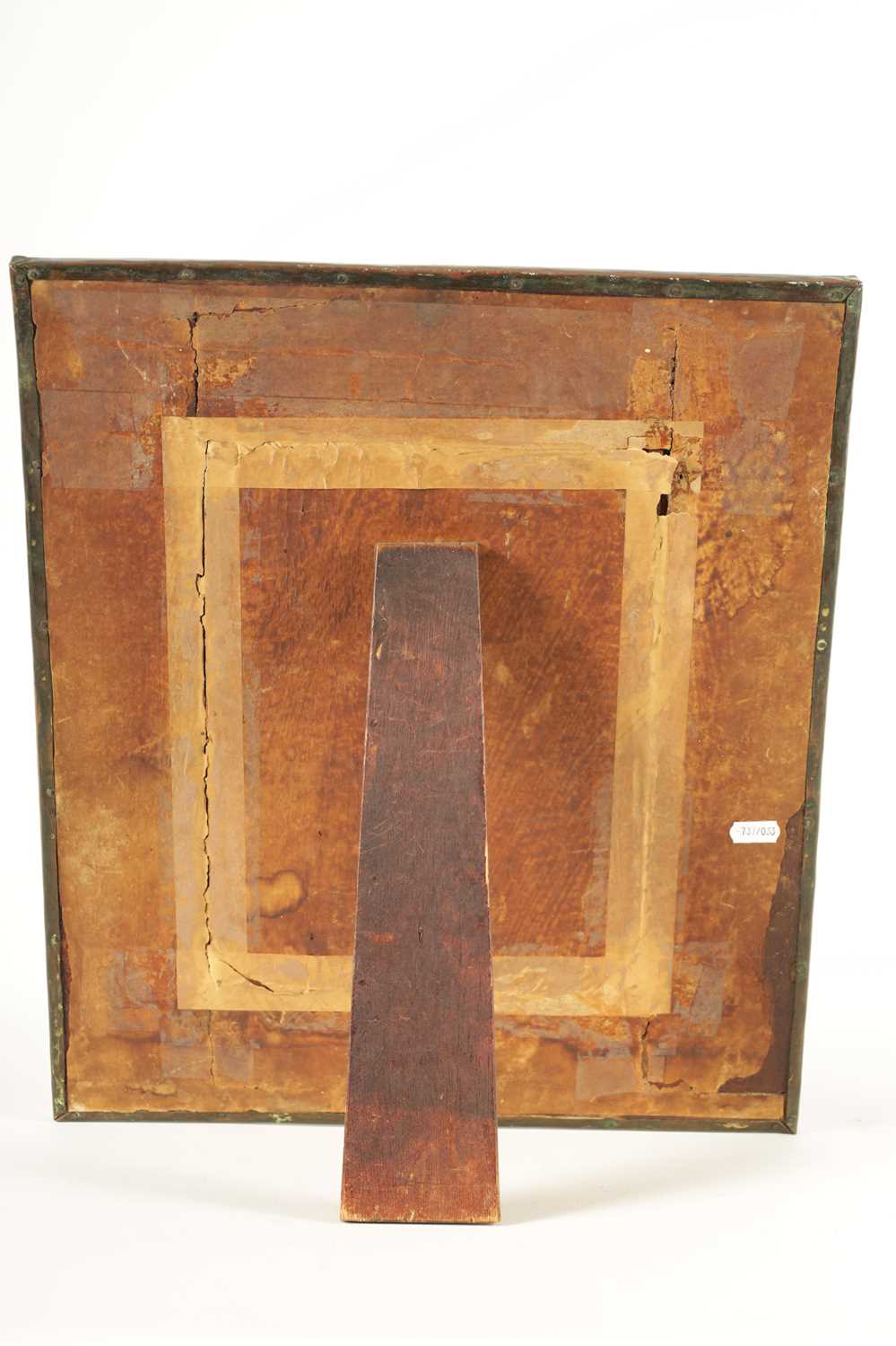 AN ARTS AND CRAFTS NEWLYN SCHOOL STYLE COPPER FRAMED MIRROR - Image 7 of 7