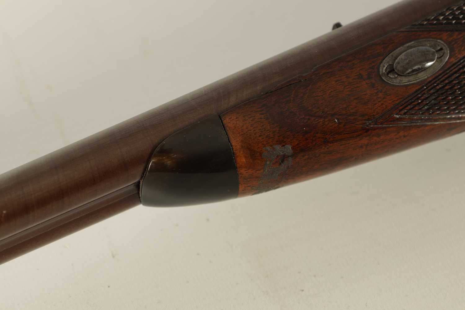 GILBY PATENT, A RARE 19TH CENTURY DOUBLE PERCUSSION BREACH LOADING RIFLE - Image 7 of 16