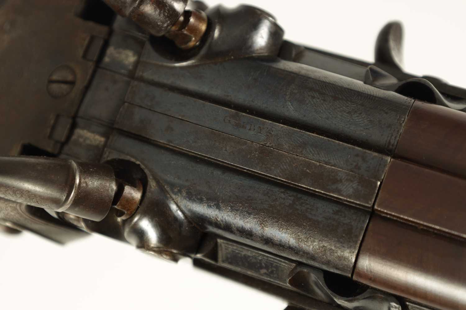 GILBY PATENT, A RARE 19TH CENTURY DOUBLE PERCUSSION BREACH LOADING RIFLE - Image 9 of 16