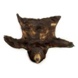 AN EARLY 20TH CENTURY TAXIDERMY BEARSKIN RUG