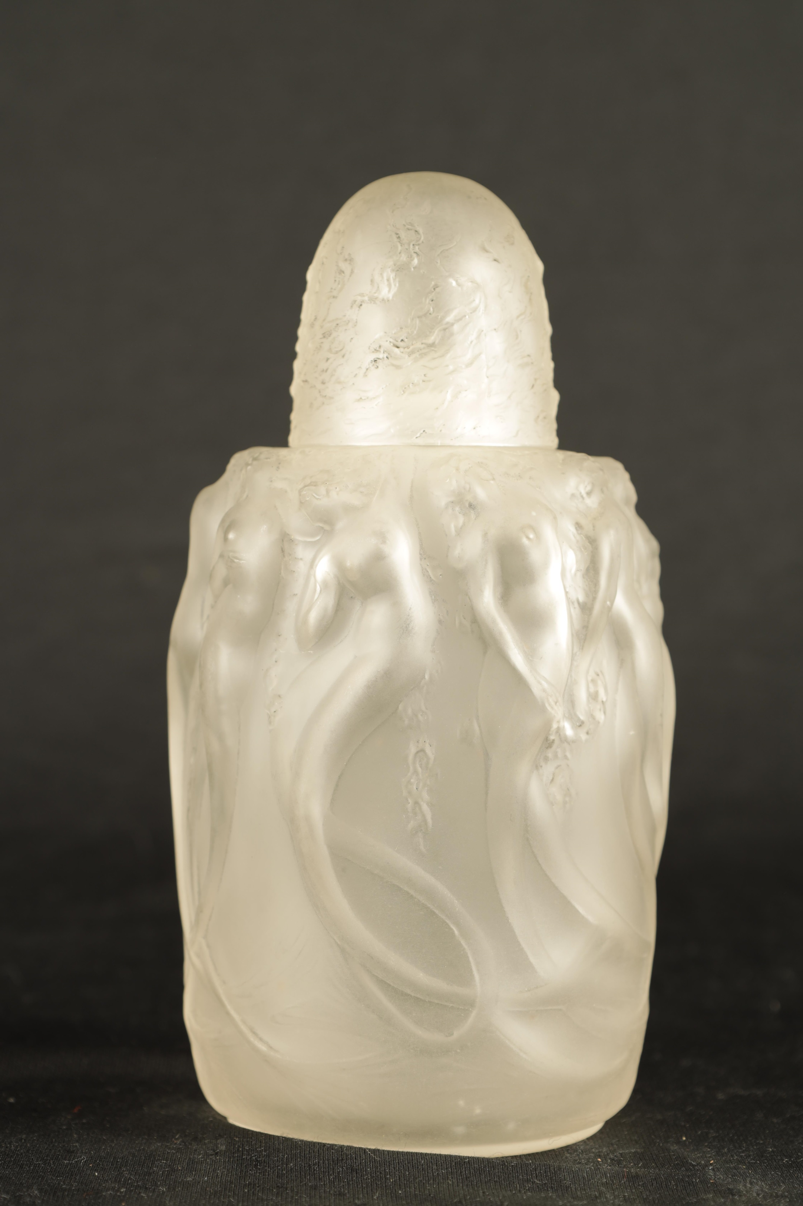 A RENE LALIQUE OPALESCENT 'SIRENES' BRULE PARFUMS FROSTED PERFUME BURNER - Image 2 of 11