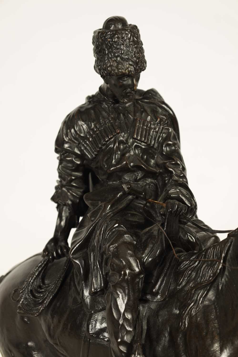 E. NAHCEPE. A LATE 19TH CENTURY RUSSIAN PATINATED BRONZE SCULPTURE - Image 4 of 21