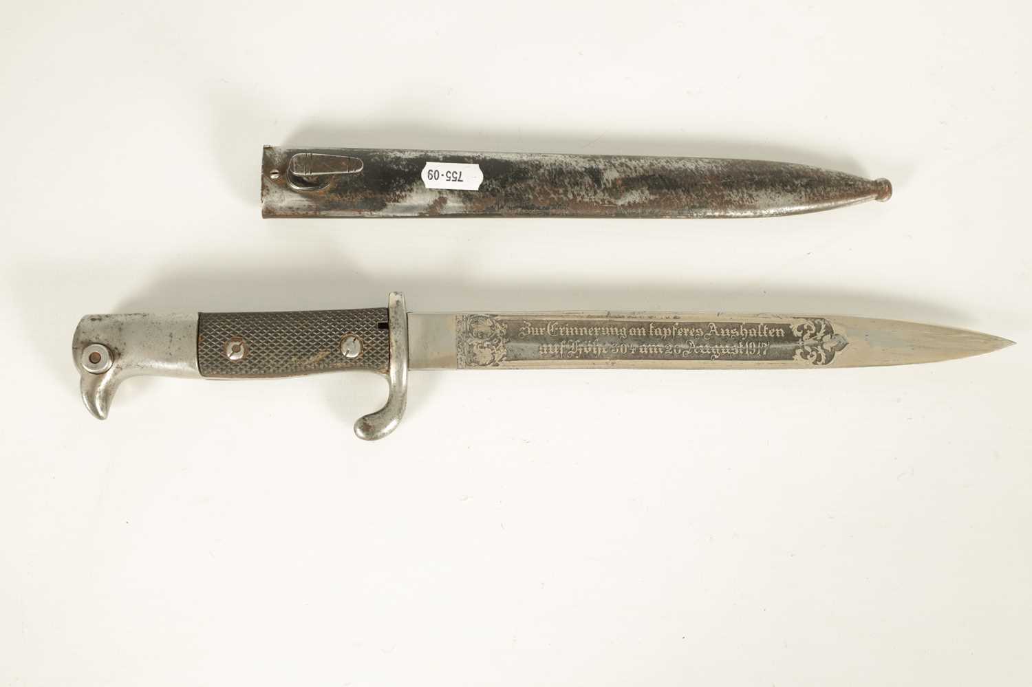 A WW1 GERMAN PRESENTATION BAYONET - Image 4 of 6