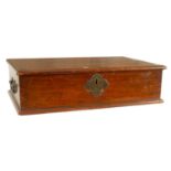 A 17TH/18TH CENTURY CHINESE HARDWOOD LIDDED BOX