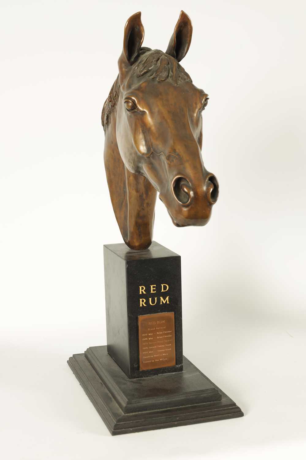 MAUREEN COATMAN. A LARGE LIMITED EDITION BRONZE SCULPTURE OF RED RUM - Image 3 of 13