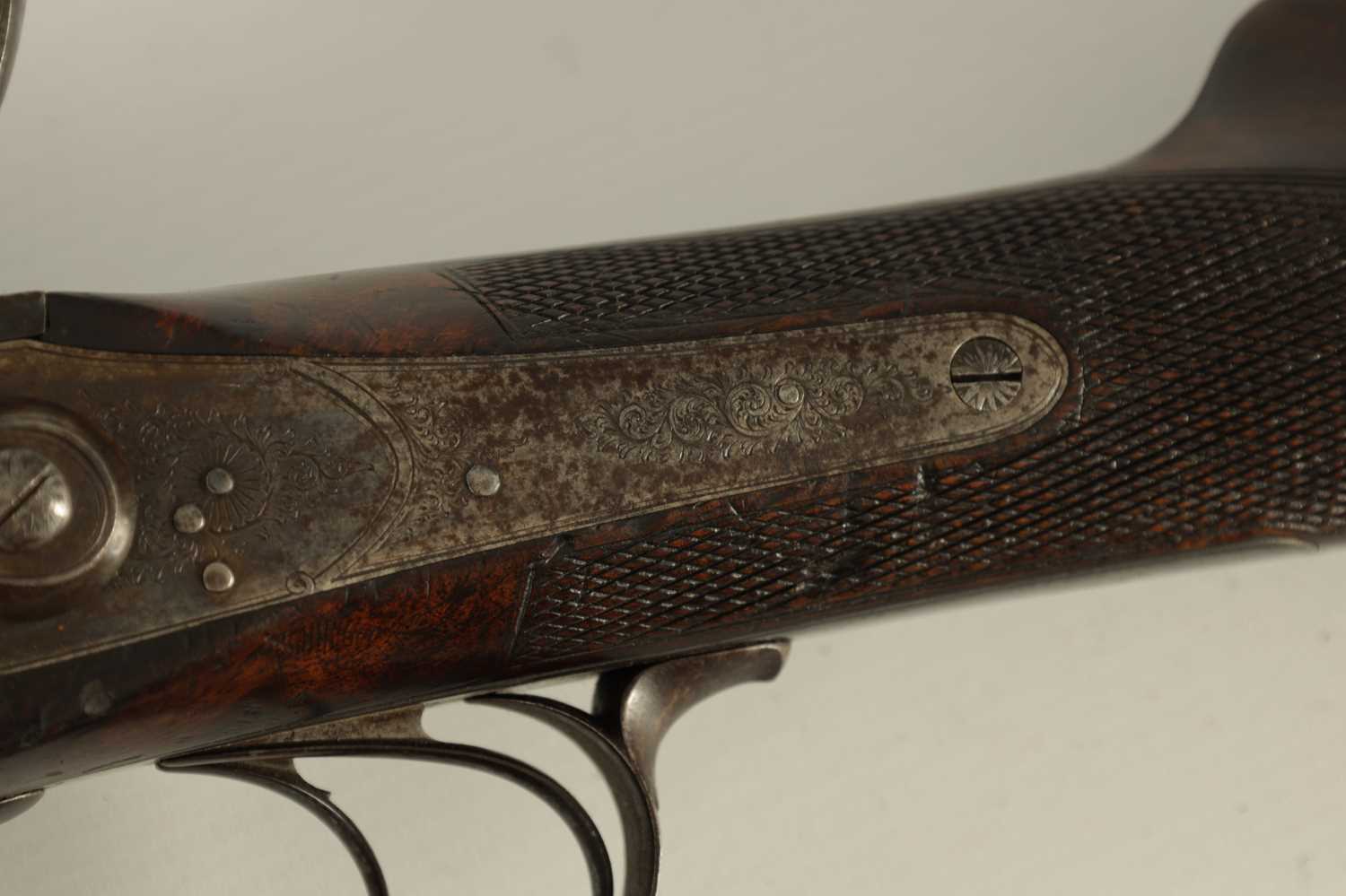 GILBY PATENT, A RARE 19TH CENTURY DOUBLE PERCUSSION BREACH LOADING RIFLE - Image 4 of 16
