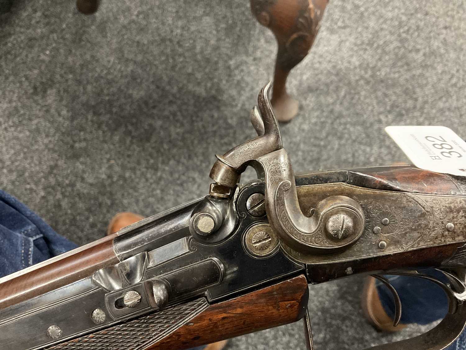 GILBY PATENT, A RARE 19TH CENTURY DOUBLE PERCUSSION BREACH LOADING RIFLE - Image 16 of 16