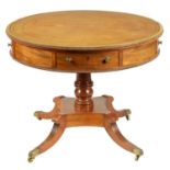 AN EARLY 19TH CENTURY MAHOGANY DRUM TABLE