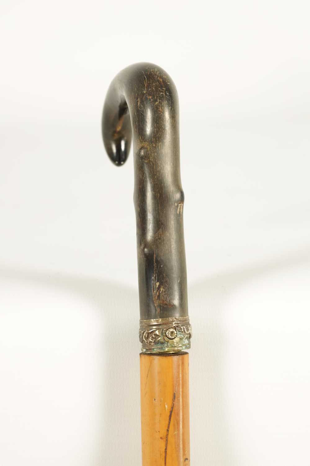 A LATE 19TH CENTURY RHINOCEROS HORN HANDLED SWORD STICK - Image 2 of 5