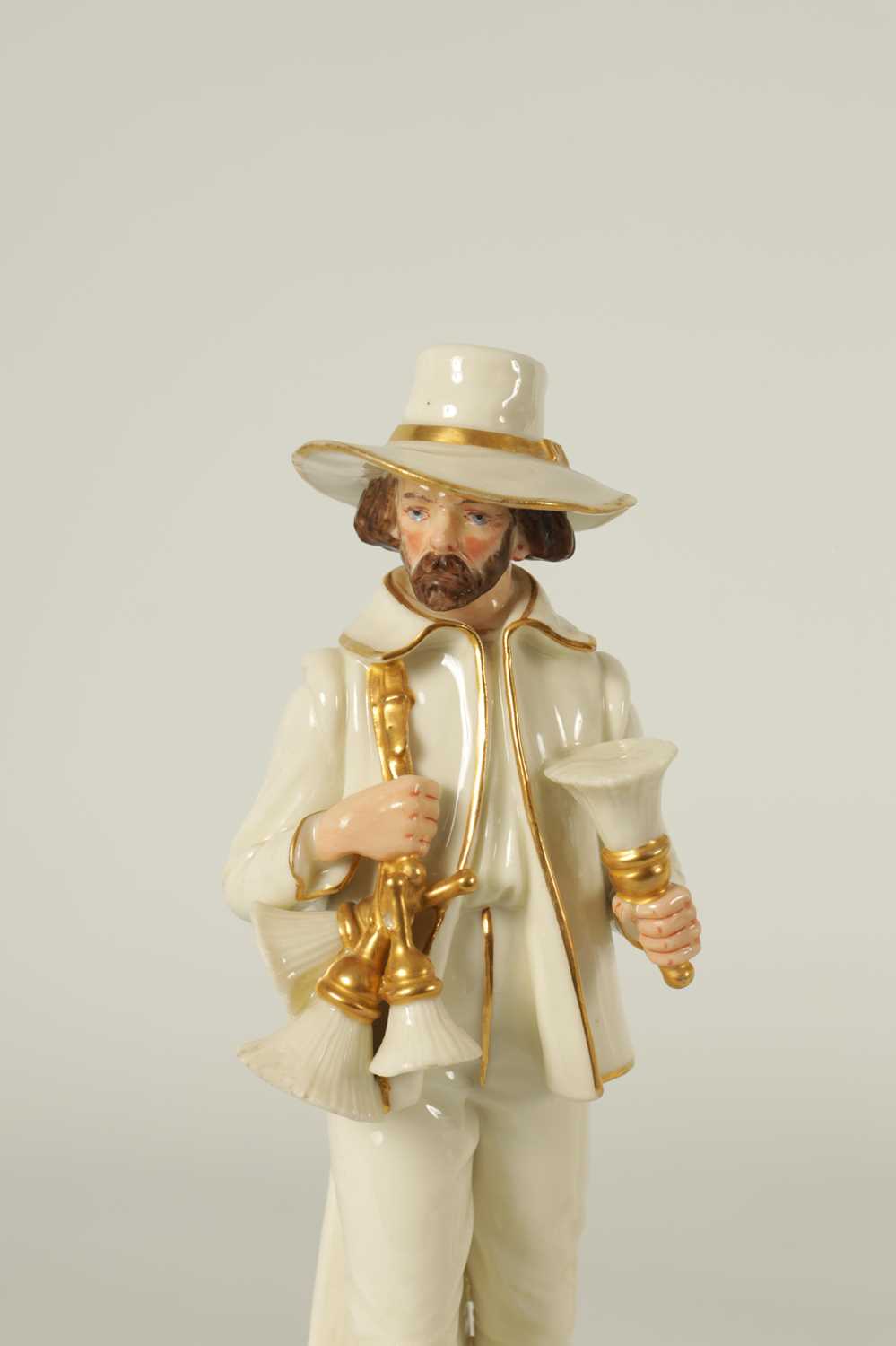 A GROUP OF SIX LATE 19TH CENTURY HADLEY'S WORCESTER FIGURES FROM THE CRIES OF LONDON SERIES - Image 2 of 13