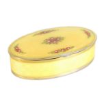 A LATE 19H CENTURY NORWEGIAN SILVER GILT AND GUILLOCHE ENAMEL BOX