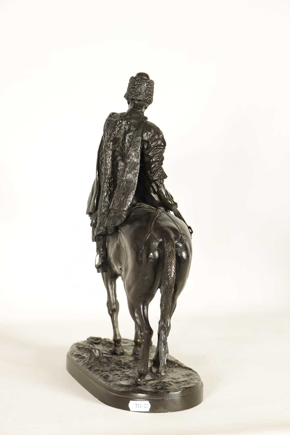 E. NAHCEPE. A LATE 19TH CENTURY RUSSIAN PATINATED BRONZE SCULPTURE - Image 10 of 21