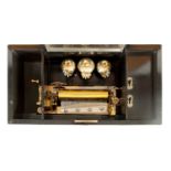 A LATE 19TH CENTURY SWISS EIGHT AIRS CYLINDER MUSIC BOX