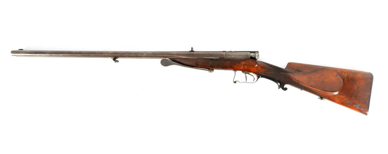 F.V. DREYSE, SOMMERDA. A MID 19TH CENTURY GERMAN 16 BORE TWIST ACTION COMBINATION RIFLE/SHOTGUN