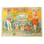 A LARGE VINTAGE FRENCH CASINO ADVERTISING POSTER
