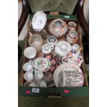 Box of assorted ceramics inc. Wedgwood Gilbert and Sullivan Operas Tankard, Portmeirion Totem etc