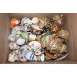 Box of assorted Japanese and Chinese ceramics