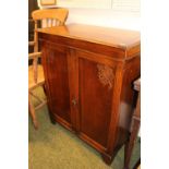 Oak panel fronted lift top wash stand. 75cm in Width