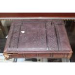 Victorian Leatherette bound Photo album with assorted Photographs