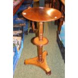 Interesting Mahogany Jardinière stand with under tier on trefoil base