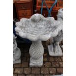 Concrete Scallop Bird Bath 74cm