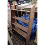 Edwardian Pine Wall bookcase of 3 shelves