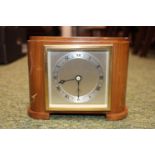 Elliot Walnut cased mantel clock with roman numeral dial