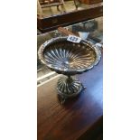 Continental Silver 800 Fluted Tazza on scroll base 200g total weight