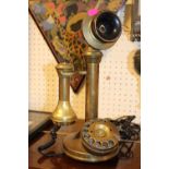 Vintage style Brass stick telephone