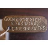 Local interest Godmanchester Gas Works & Crossing Gate Brass Plaque