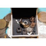 Collection of assorted jewellery and coins