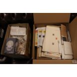 2 Large Boxes of assorted World First Day covers and Stamps