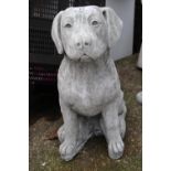 Concrete figure of Labrador 30cm