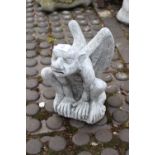 Concrete Garden Gargoyle seated 29cm