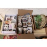 3 Boxes of assorted 19thC and later Royal Memorabilia