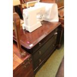 Stag Chest of 3 drawers with metal drop handles