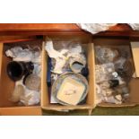 3 Boxes of assorted Ceramics and glassware inc. Beswick