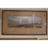 Framed Watercolour of a Highland scene signed to bottom right