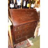 Edwardian Mahogany Fall front bureau with fitted interior
