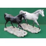 A Beswick matt glazed model of a walking horse - Moonlight, in black colourway with printed mark