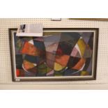 Sylvia Forster Abstract Oil on board framed