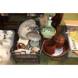 Box of assorted Ceramics and other bygones