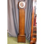1950s Oak Cased Grand Daughter clock with roman numeral dial