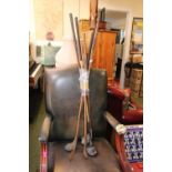 Qty. of Hickory and other Shafter Golf Clubs