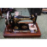 Singer Sewing Machine in wooden case