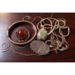 A Collection of Silver Jewellery to include Brooches, Chains, Pendants etc 73.7g
