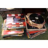 A Large collection of Assorted Vinyl Records inc With the Beatles, Bruce Springsteen
