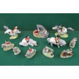 Collection of 5 John Beswick Thelwell Figurines inc Early Bath and 6 other Thelwell figures