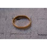 22ct Gold Wedding Band 3.73g total weight